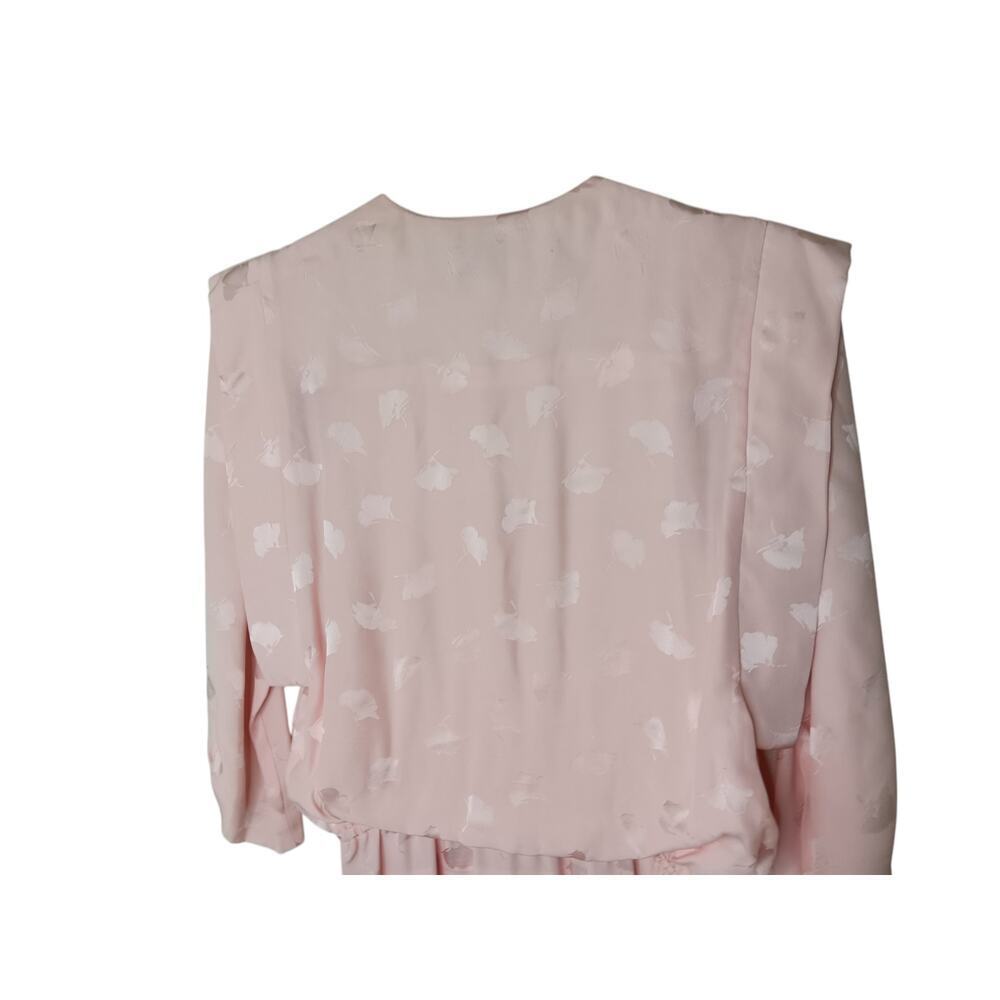 Vintage Nordstrom POV 100% Silk Pink Floral Midi Dress Sz 4 Romantic Cottagecore - Picture 12 of 16